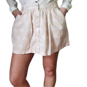 Lole Button front Linen Cotton Skirt